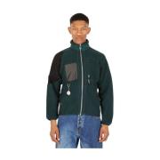 (Di) Construeer fleece split sweatshirt (Di)vision , Green , Heren