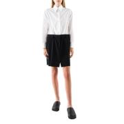 Katoenen jurk met kraag MM6 Maison Margiela , White , Dames