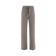 Straight Trousers Le Tricot Perugia , Gray , Dames