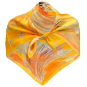 Pre-owned Silk scarves Hermès Vintage , Yellow , Dames