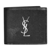 Luxe Zwarte Monogram East/West Portemonnee Saint Laurent , Black , Her...