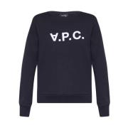 ‘Viva’ sweatshirt met logo A.p.c. , Blue , Dames