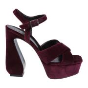 Mora Sandalen - Stijlvol en Comfortabel Sergio Rossi , Purple , Dames