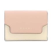 Stijlvolle Kaarthouder Portemonnee Marni , Beige , Dames