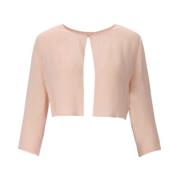 Kort jasje Twinset , Pink , Dames