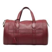 Pre-owned Leather travel-bags Hermès Vintage , Red , Dames