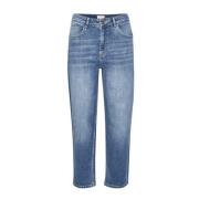 Lichtblauwe Denim Straight Jeans Part Two , Blue , Dames