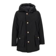 Zwarte Winterjas - Blijf Warm en Stijlvol Woolrich , Black , Heren