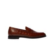 Stefano Krokodil Loafers Scarosso , Brown , Heren