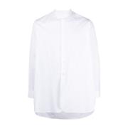 Witte Katoenen Overhemd met Opstaande Kraag Maison Margiela , White , ...