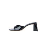 Glanzende Patentleren Sandalen By FAR , Black , Dames