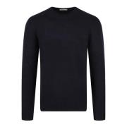 6462 Crewneck Sweater Paolo Pecora , Black , Heren