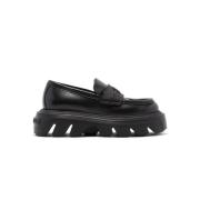 Stijlvolle Mocassins met 4 cm zool Casadei , Black , Dames