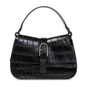 ‘Flow Mini’ leren schoudertas Furla , Black , Dames