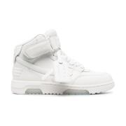 Witte Leren Sneakers Off White , White , Dames