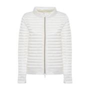 Witte Nylon Jas - Ss23 Collectie Save The Duck , White , Dames