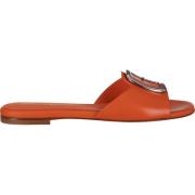 Zomerse Sliders Santoni , Orange , Dames