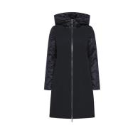 Hybride Parka met Capuchon Blue Black RRD , Blue , Dames