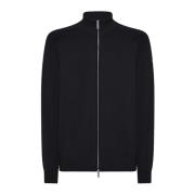 Cardigan met volledige rits RRD , Black , Heren