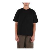 Katoenen T-shirt met Zak Ten C , Black , Heren