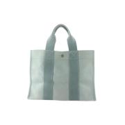 Pre-owned Fabric totes Hermès Vintage , Blue , Dames