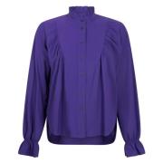 Stijlvolle Paarse Jersey Blouse Jane Lushka , Purple , Dames