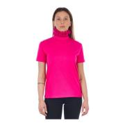 Roze Katoenen Tops T-Shirt Frankie Morello , Pink , Dames
