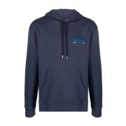 Oars Logo Hoodie Maison Kitsuné , Blue , Heren