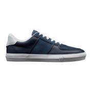 Elegante Blauw en Wit Sneakers Moncler , Blue , Heren