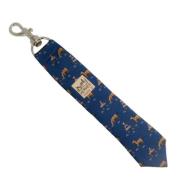 Pre-owned Canvas key-holders Hermès Vintage , Blue , Heren