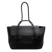 Pre-owned Leather handbags Hermès Vintage , Black , Dames