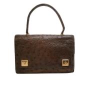 Pre-owned Leather handbags Hermès Vintage , Brown , Dames