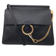 Zwarte leren Faye schoudertas Chloé Pre-owned , Black , Dames