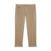 Khaki Stretch Katoenen Chinos Brooks Brothers , Green , Heren