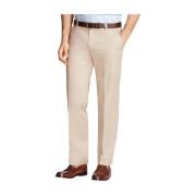 Beige Stretch-Katoenen Chinos Brooks Brothers , Beige , Heren