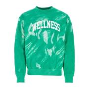 Groene katoenen sweatshirt, Moderne stijl Sporty & Rich , Green , Here...