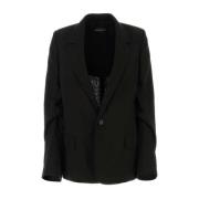 Zwarte Renske Blazer Ann Demeulemeester , Black , Dames