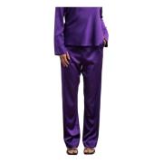 Ava silk trousers violet Ahlvar Gallery , Purple , Dames