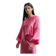 Ida silk blouse pink Ahlvar Gallery , Pink , Dames