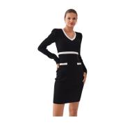 Gebreide Jurk Liu Jo , Black , Dames