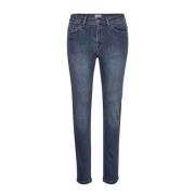 Slim Fit Medium Blue Denim Jeans Saint Tropez , Blue , Dames
