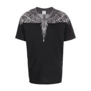 Icon Wings Regular T-Shirt Marcelo Burlon , Black , Heren
