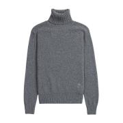 Jersey Turtleneck Sweaters Ami Paris , Gray , Heren