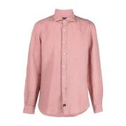 Normaal Overhemd Fay , Pink , Heren