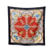 Pre-owned Silk scarves Hermès Vintage , Multicolor , Dames