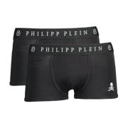 Zwarte Katoenen Boxershort Pack voor Mannen Philipp Plein , Black , He...