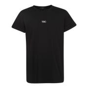 Zwart Logo Print T-Shirt 14 Bros , Black , Heren