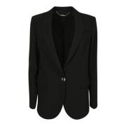 Zwarte Blazer met Puntige Revers Liu Jo , Black , Dames