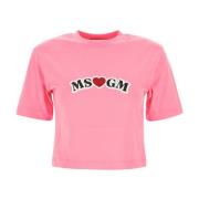 T-Shirts Msgm , Pink , Dames