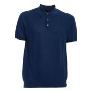Polo Shirt Roberto Collina , Blue , Heren